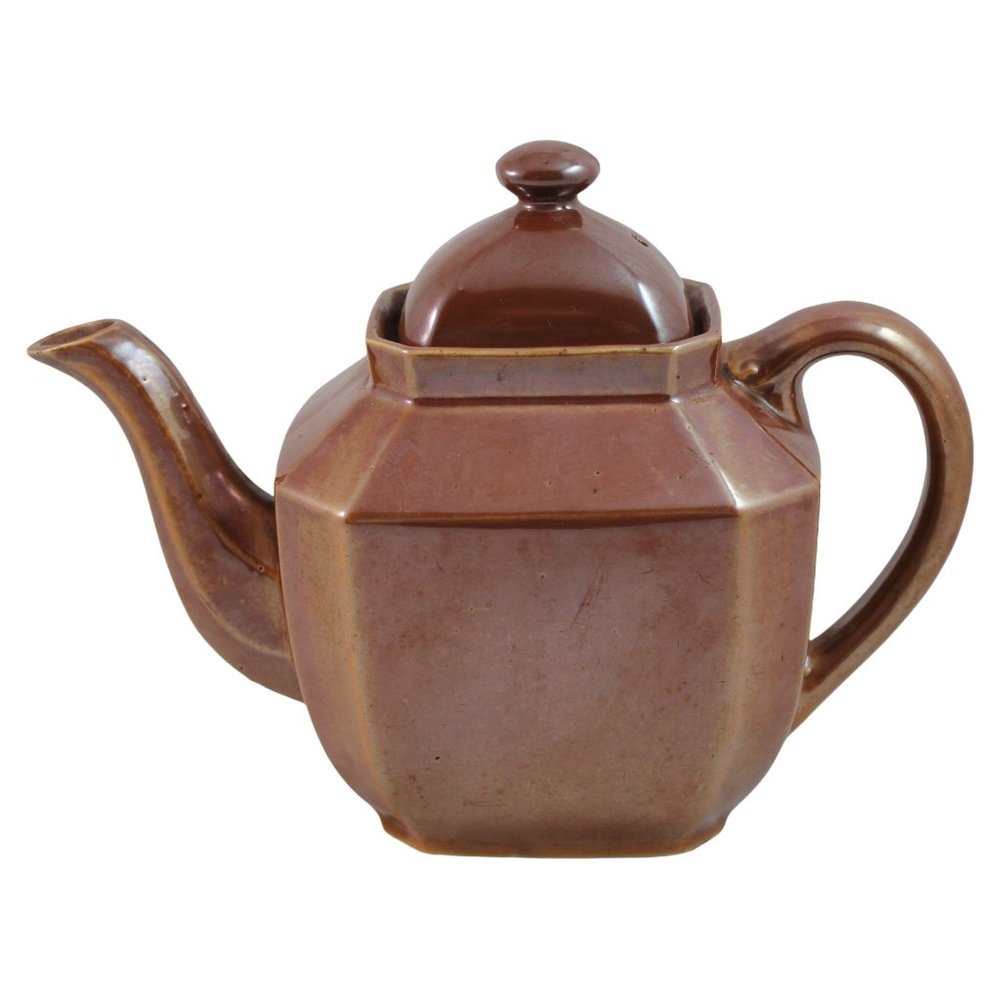 Teapot Japanese Lusterware Brown 3 cup Vintage